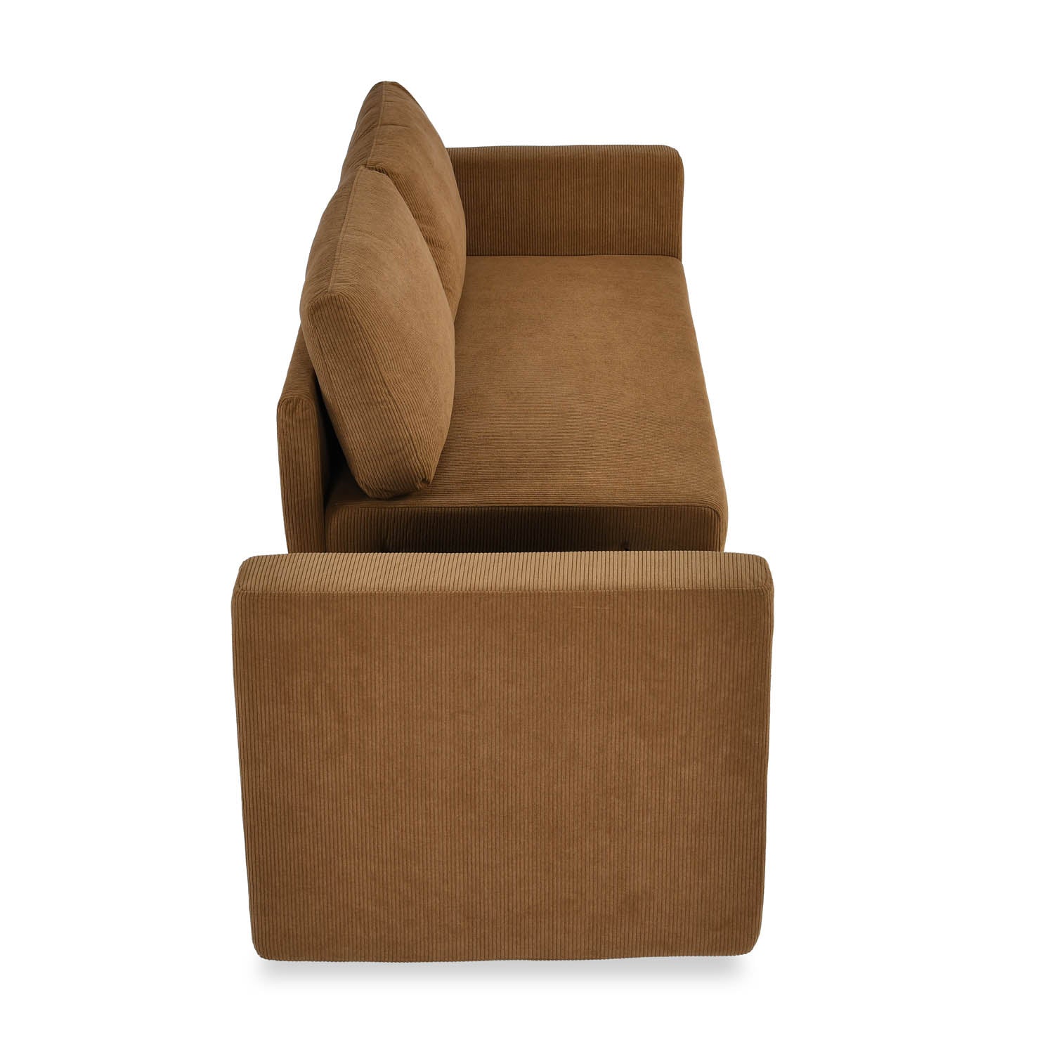 Flip 2 Seater Sofa Cum Bed- Brown