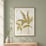Palm Trees Canvas Wall Painting- Gold