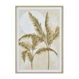 Palm Trees Canvas Wall Painting- Gold