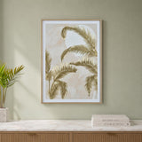 Palm Trees Canvas Wall Painting- Gold