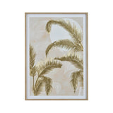 Palm Trees Canvas Wall Painting- Gold