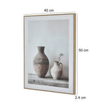 Still Life Vases Canvas Wall Painting- Brown