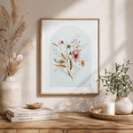 Floral Botanical Canvas Wall Painting- Multicolor