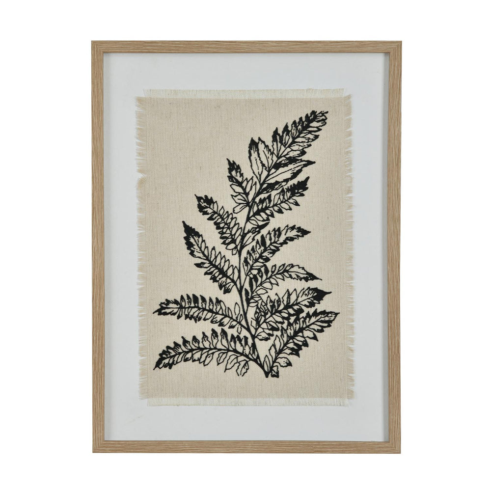 Fabric Lineart Canvas Wall Painting- Multicolor