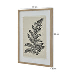 Fabric Lineart Canvas Wall Painting- Multicolor