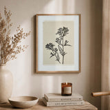 Fabric Lineart Canvas Wall Painting- Multicolor
