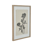 Fabric Lineart Canvas Wall Painting- Multicolor