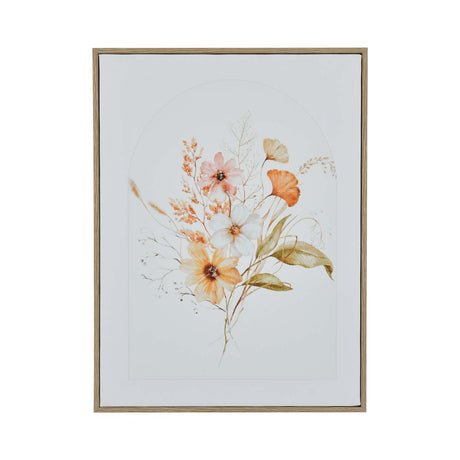 Floral Botanical Canvas Wall Painting- Multicolor