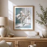 Flowers with Pot Canvas Wall Painting- Multicolor