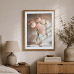 Flowers with Pot Canvas Wall Painting- Multicolor