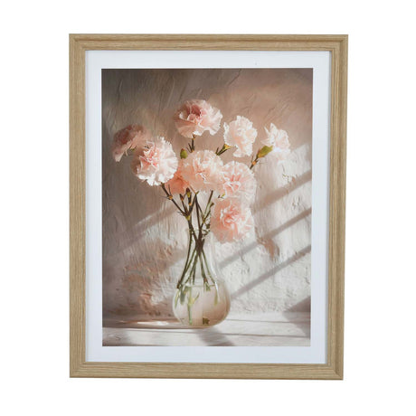 Flowers with Pot Canvas Wall Painting- Multicolor