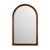 Decorative Arch Wall Mirror- Dark Walnut