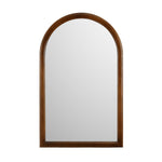 Decorative Arch Wall Mirror- Dark Walnut