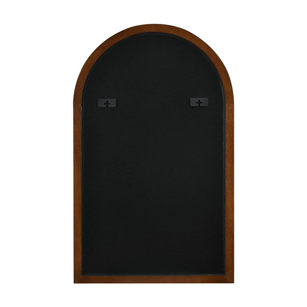 Decorative Arch Wall Mirror- Dark Walnut