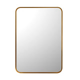 Decorative Rectangular Wall Mirror- Gold