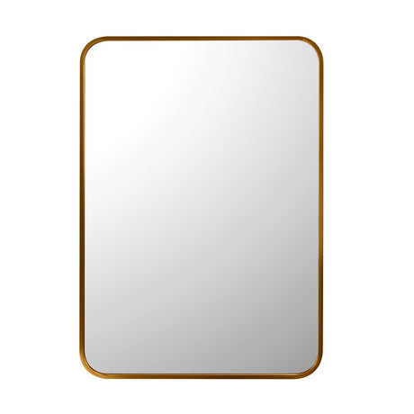Decorative Rectangular Wall Mirror- Gold