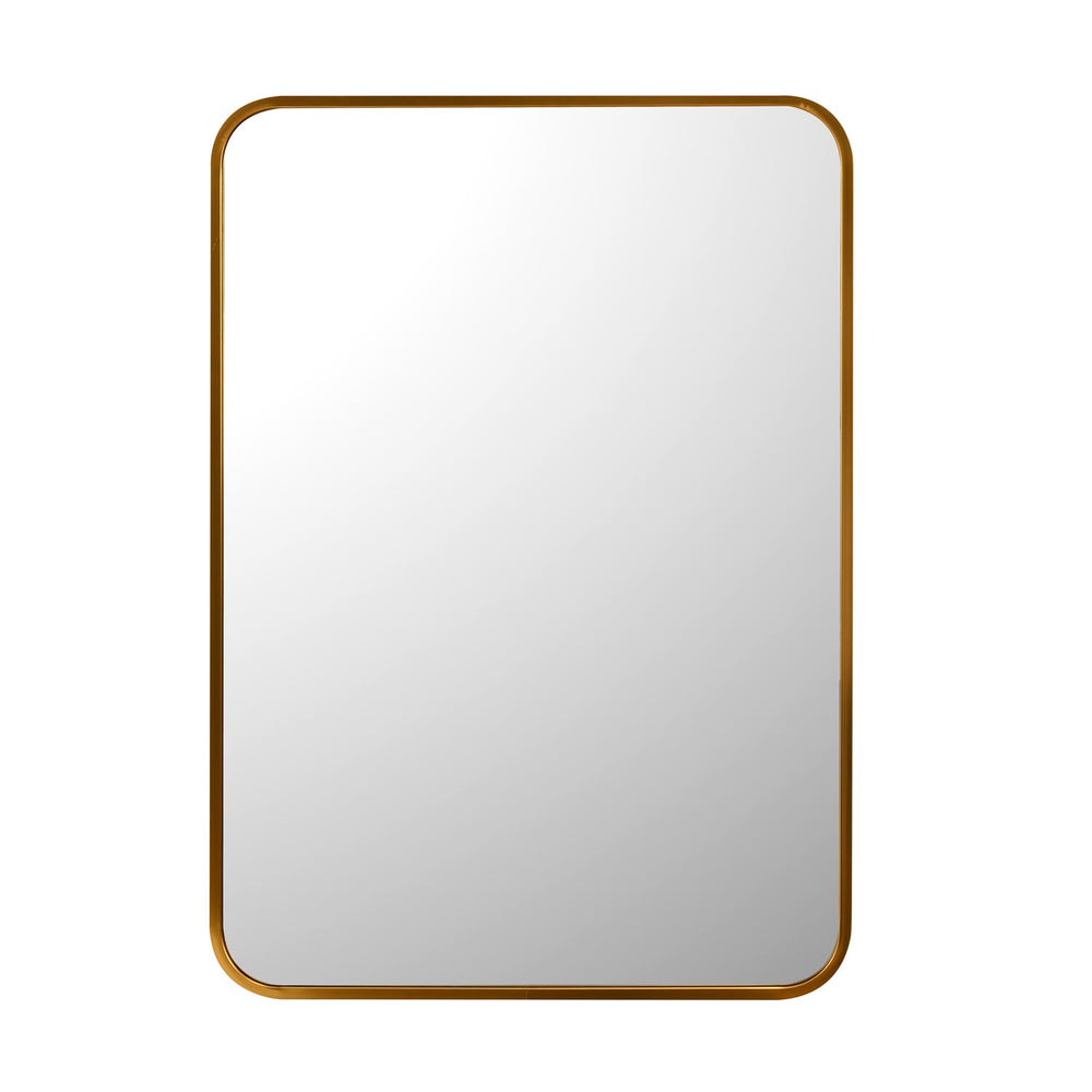 Decorative Rectangular Wall Mirror- Gold