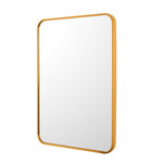 Decorative Rectangular Wall Mirror- Gold