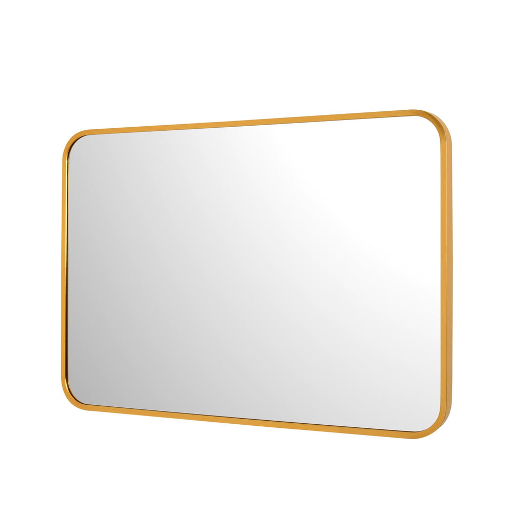 Decorative Rectangular Wall Mirror- Gold