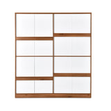 Magnus 4 Door Engineered Wood Wardrobe (Lyon Walnut)