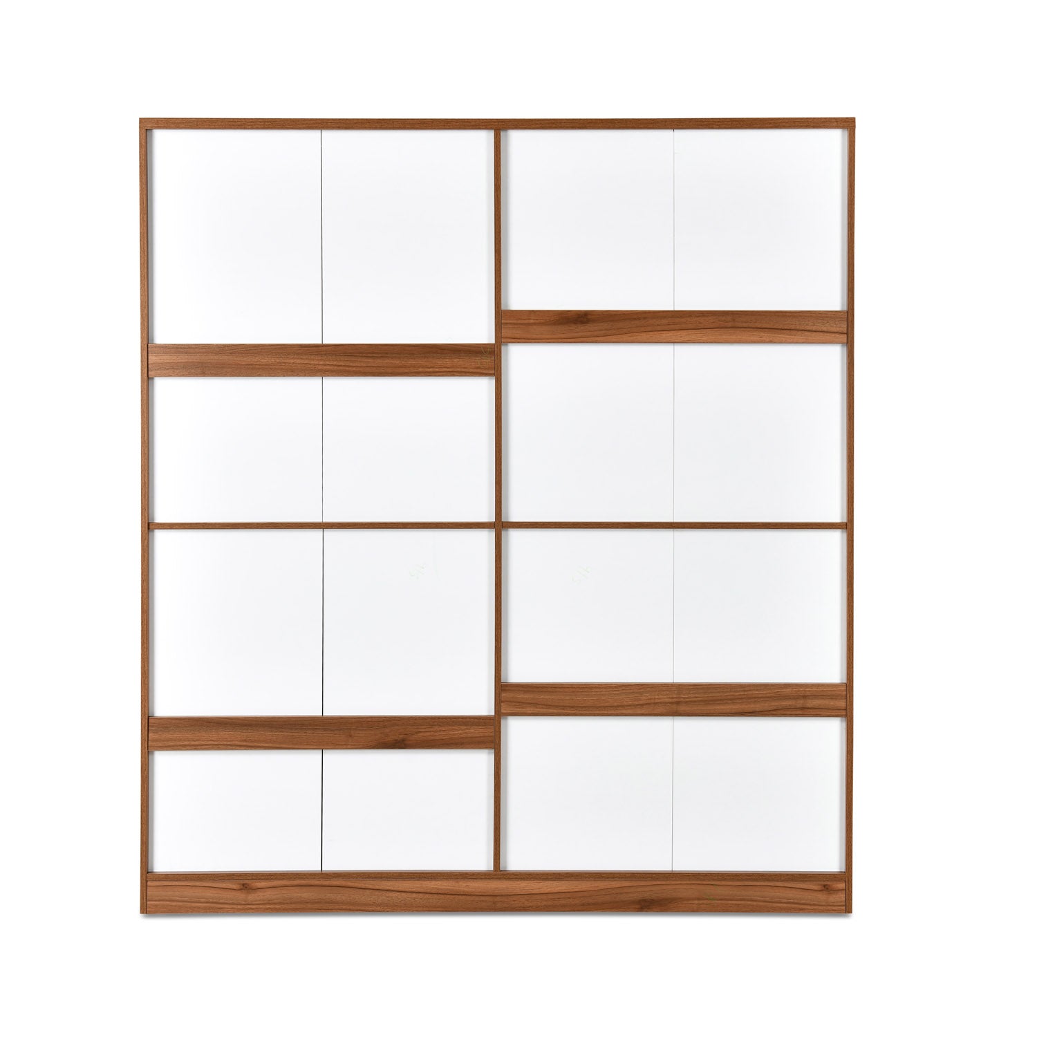 Magnus 4 Door Engineered Wood Wardrobe (Lyon Walnut)