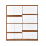 Magnus 4 Door Engineered Wood Wardrobe (Lyon Walnut)