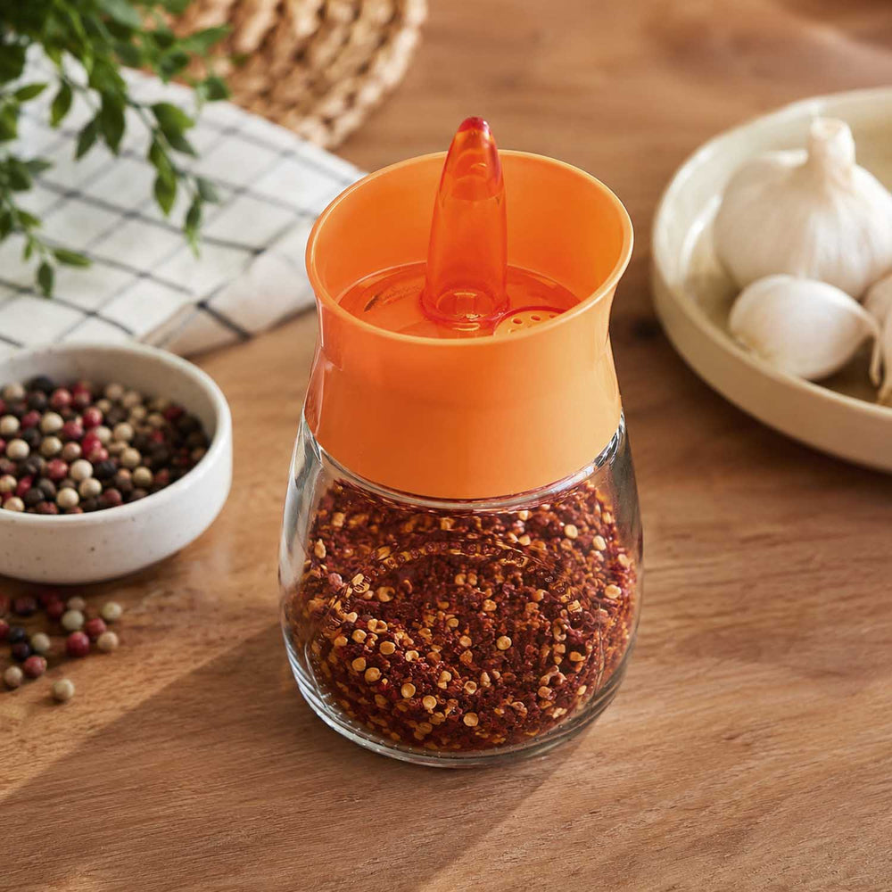 Round 180 ml Spice Jar- Orange
