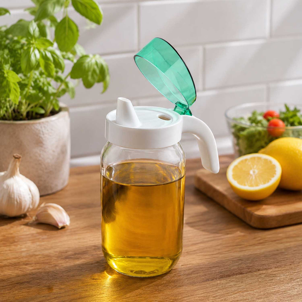 Oil Dispenser with Handle- Green, 1000 ml