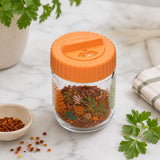 Botanical Print 200 ml Spice Jar- Orange