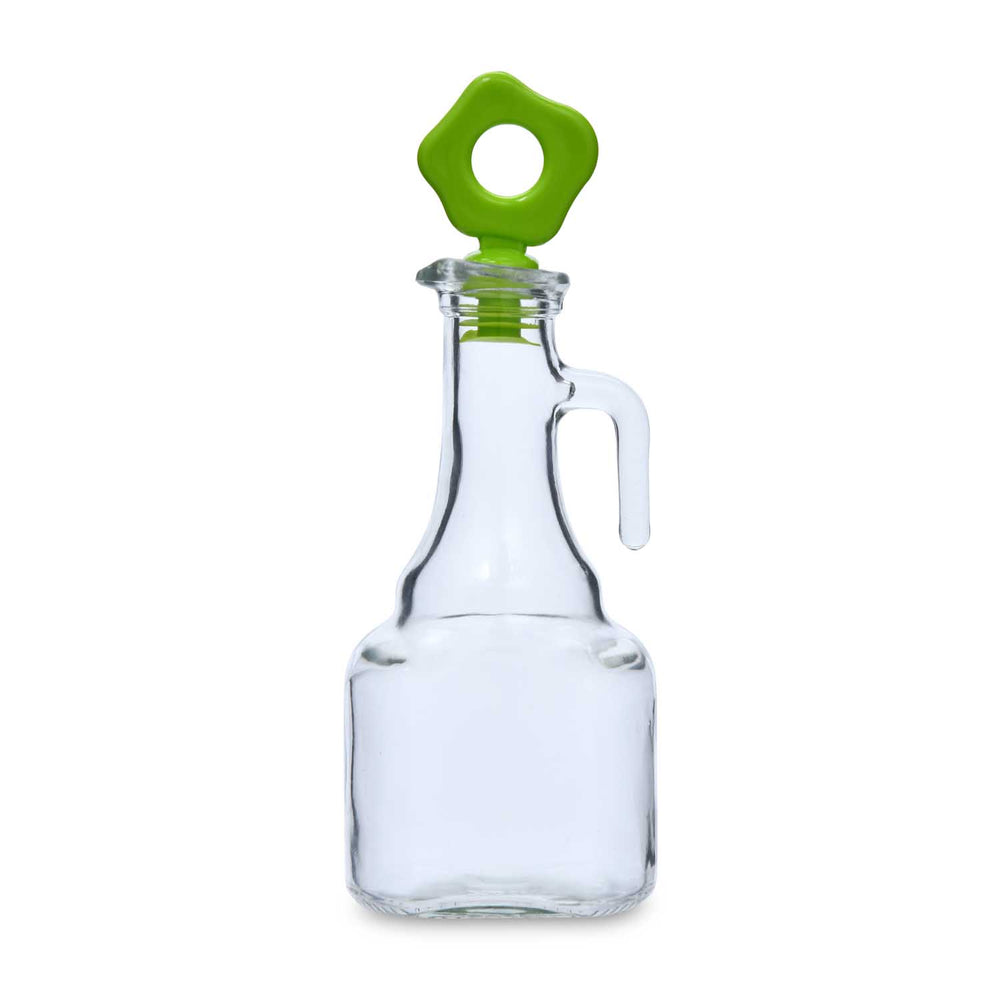 Oil & Vinegar Bottle with Handle- Green,  275 ml