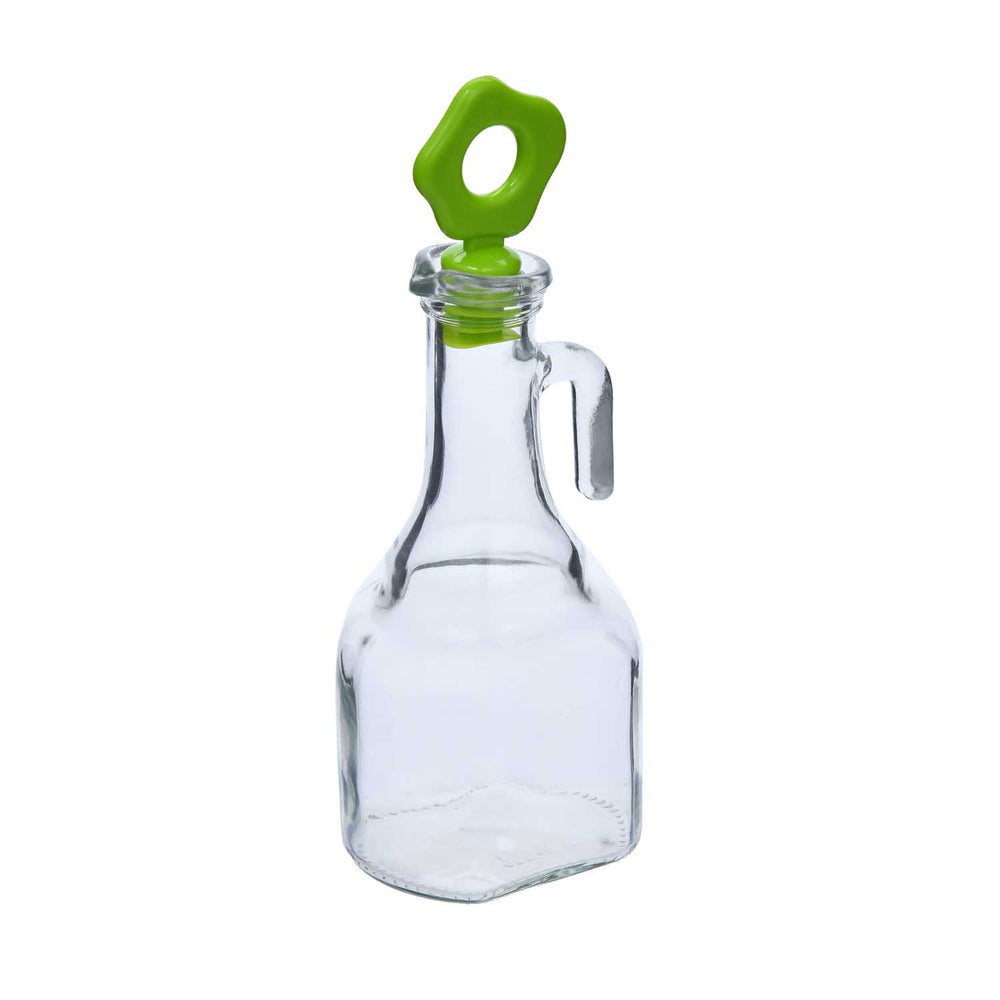 Oil & Vinegar Bottle with Handle- Green,  275 ml