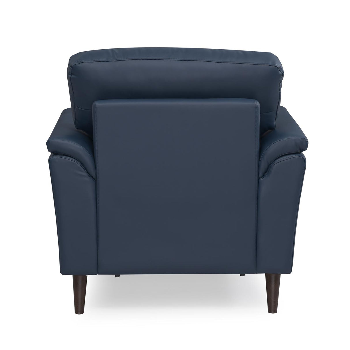 Aiden 1 Seater Leatherette Sofa- Navy Blue