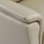 Aiden 1 Seater Leatherette Sofa- Beige