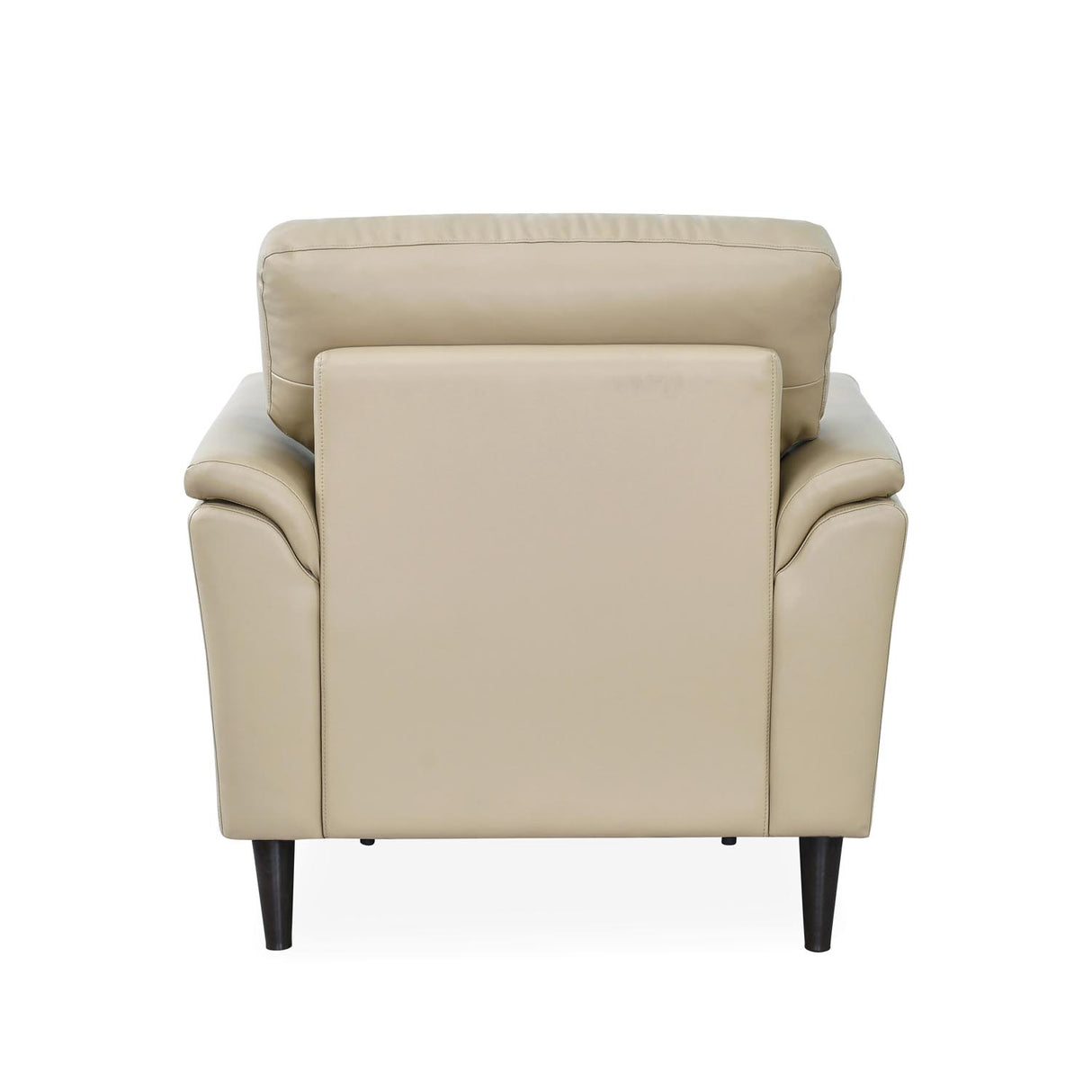 Aiden 1 Seater Leatherette Sofa- Beige