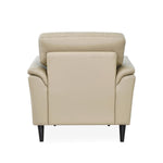 Aiden 1 Seater Leatherette Sofa- Beige