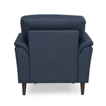 Aiden 1 Seater Leatherette Sofa- Navy Blue