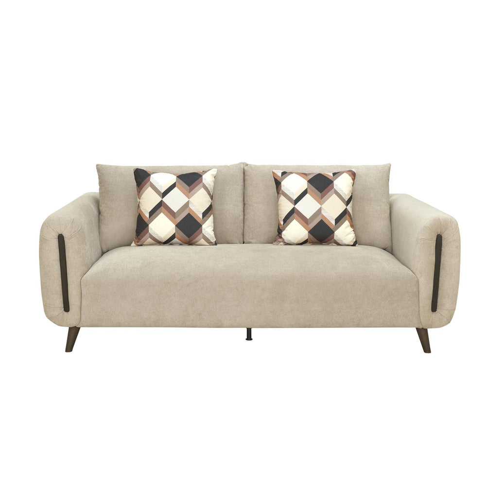 Harper 3 Seater Fabric Sofa- Beige