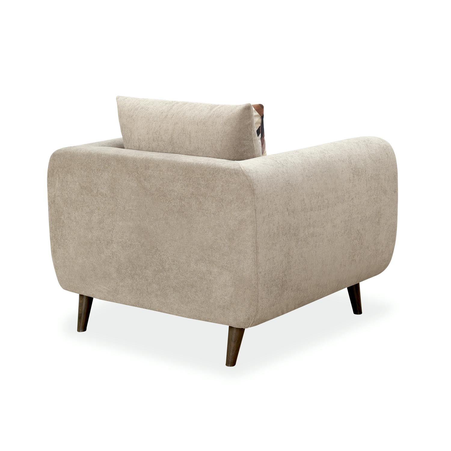 Harper 1 Seater Fabric Sofa- Beige