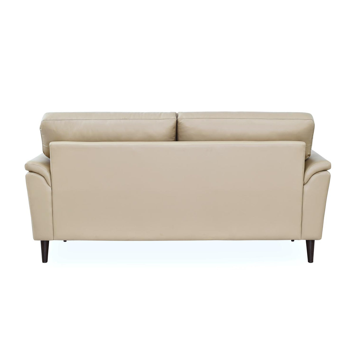 Aiden 3 Seater Leatherette Sofa- Beige