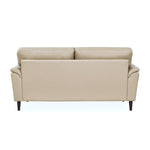 Aiden 3 Seater Leatherette Sofa- Beige