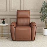 Earthyn 1 Seater Electric Recliner with 3R Mechanism- Chestnut Brown