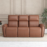 Earthyn 3 Seater Electric Recliner- Chestnut Brown