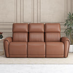 Earthyn 3 Seater Electric Recliner- Chestnut Brown
