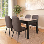 Enoc + Elena 4 Seater Dining Set- Walnut