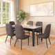 Enoc + Elena 6 Seater Dining Set (Walnut)