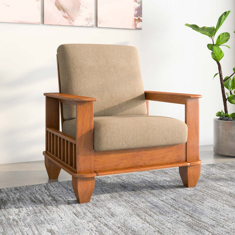 Elena Nios 1 Seater Fabric Sofa- New Wenge