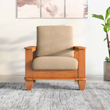 Elena Nios 1 Seater Fabric Sofa- New Wenge
