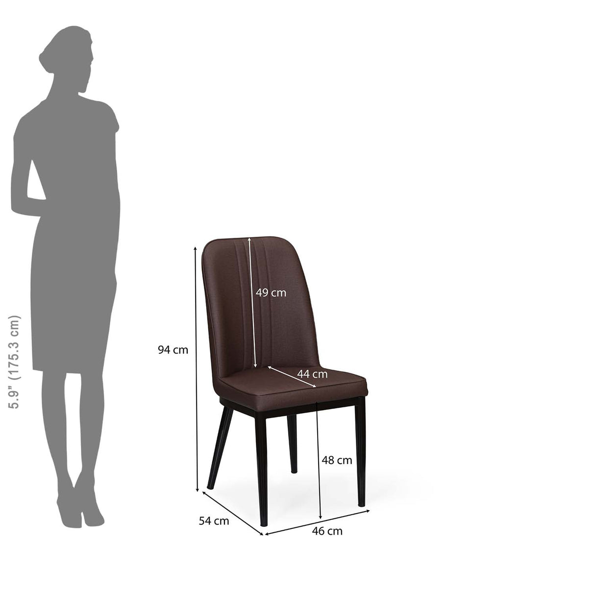 Enoc + Elena 4 Seater Dining Set- Walnut