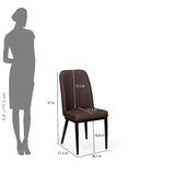 Enoc + Elena 4 Seater Dining Set- Walnut