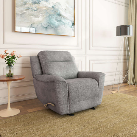 Nilkamal Favian 1 Seater Rocker Recliner Sofa (Grey)